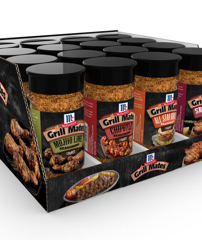 Grill Mates range in Shelf Ready Tray